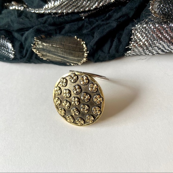 VTG West Germany four-leaf clover scarf clip - Picture 1 of 6